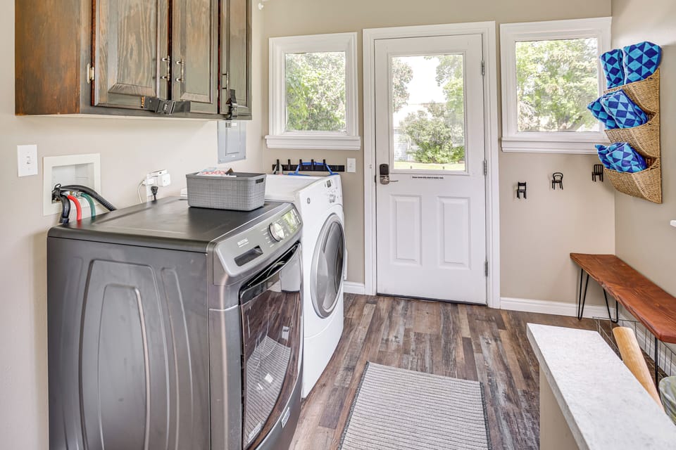 Laundry Room | Iron & Board | Beach Towels | Life Vests | Access to Backyard