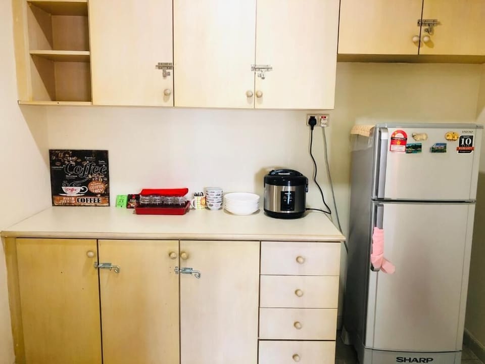 Family Apartment | Private kitchen | Fridge, microwave, stovetop, toaster