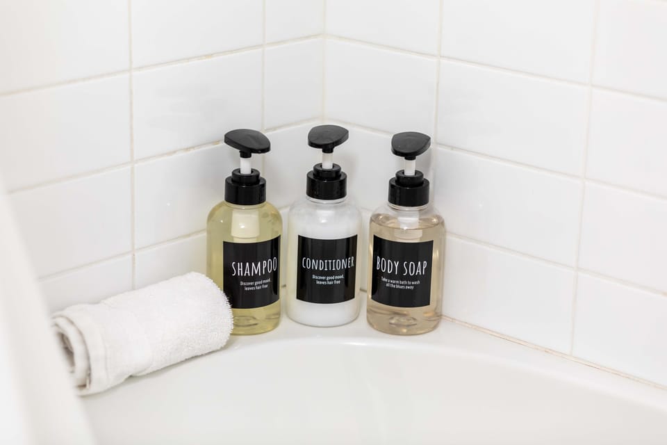 We use only all-natural, non-toxic body products for our guests to enjoy.