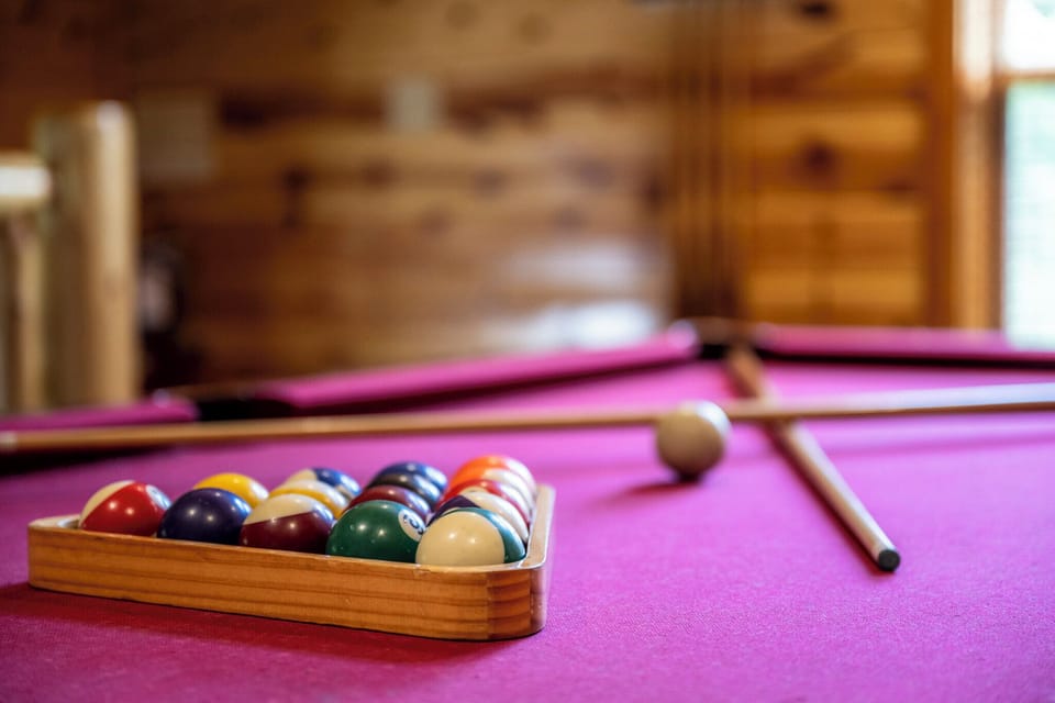 Show off your best skills at the luxury pool table.