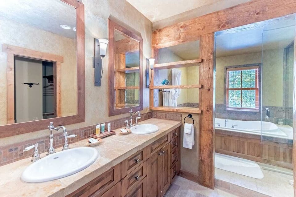 Master Bath with Jacuzzi Tub and Steam Shower