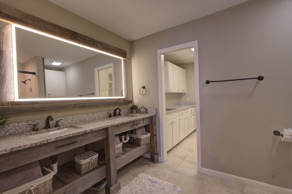 Downstairs Master Bath Dual Vanity