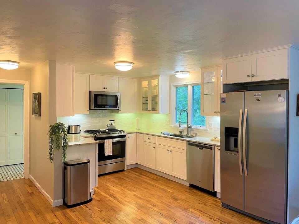Bright, open kitchen
