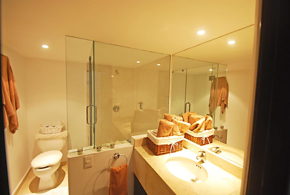 Penthouse 2 of 4:  Hall Bathroom &amp; Shower Services Bedroom 2 &amp; 3