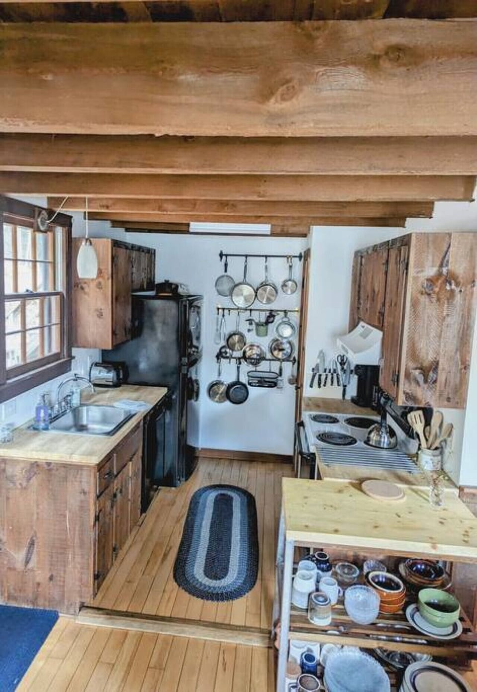 Galley Kitchen.  We love to cook and try to stock it with most items for success