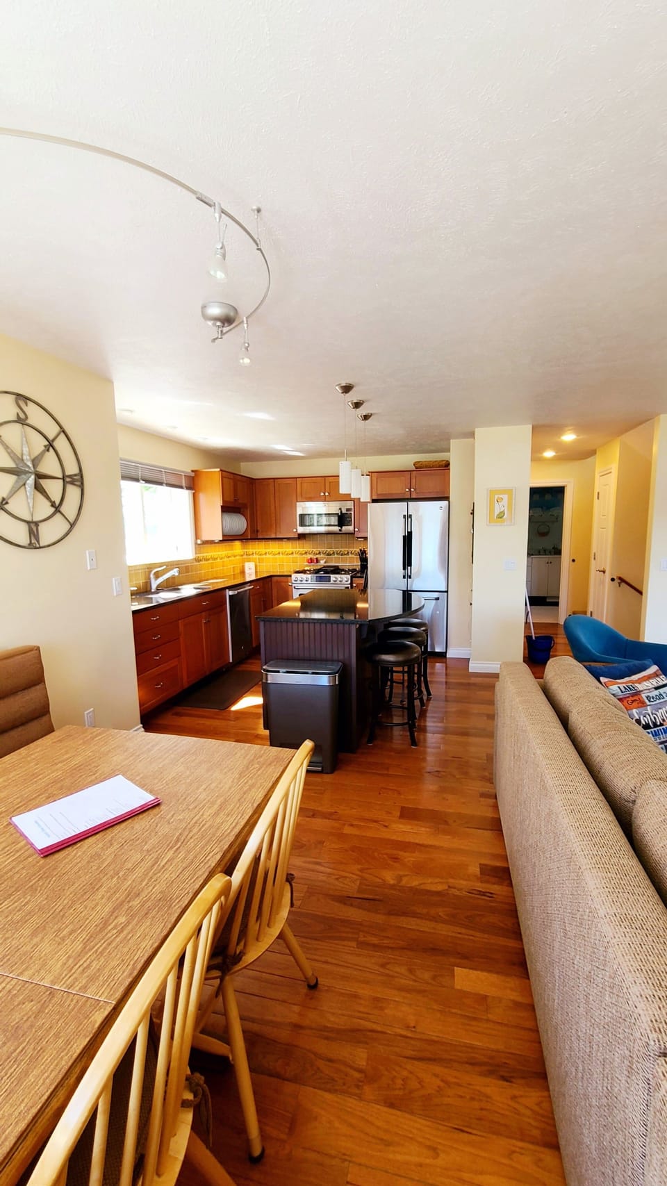Main kitchen and dining area