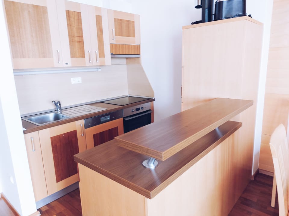 Premium Two Bedroom Apartment with Balcony | Private kitchen | Fridge, oven, stovetop, dishwasher