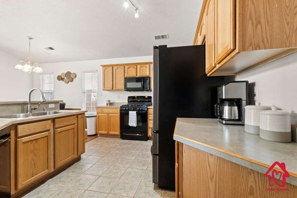 Full size appliances in the spacious kitchen