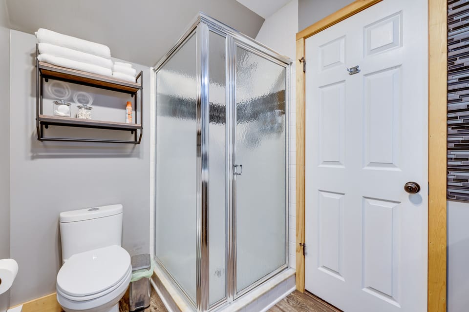 Master bath shower - amazing water pressure!