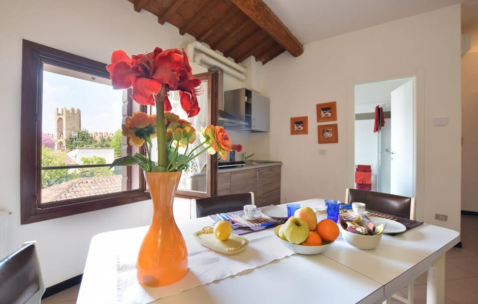 Apartment | Private kitchen | Fridge, microwave, oven, stovetop