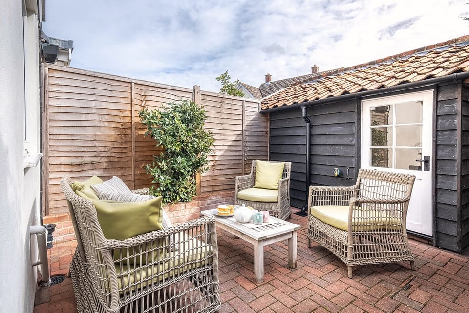 Terrace area with garden furniture
