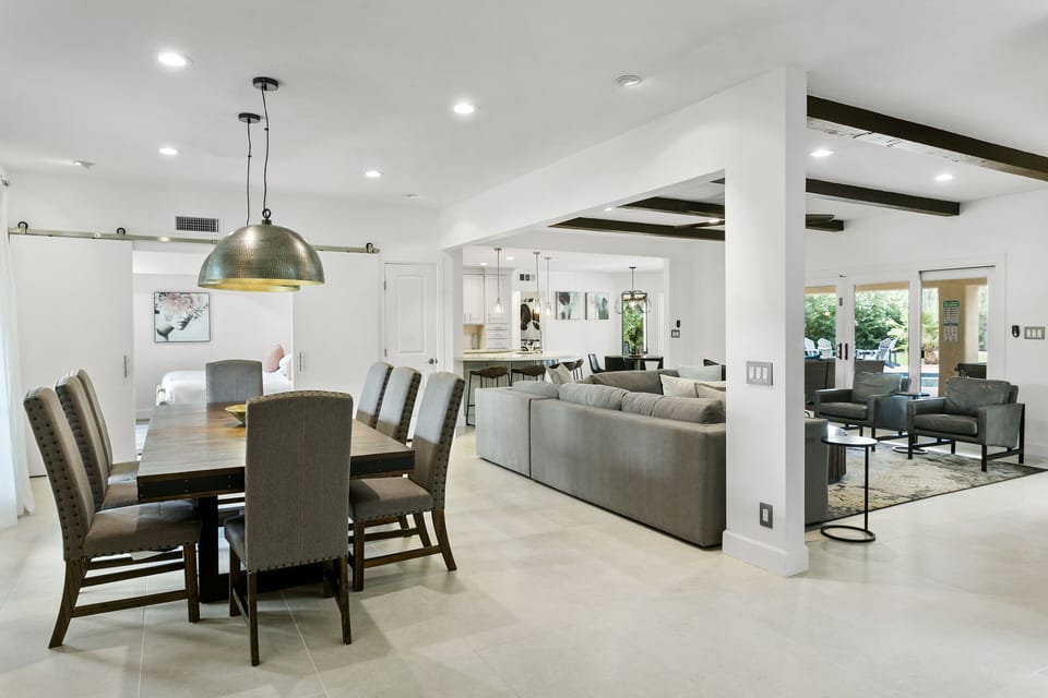 Dining and living area