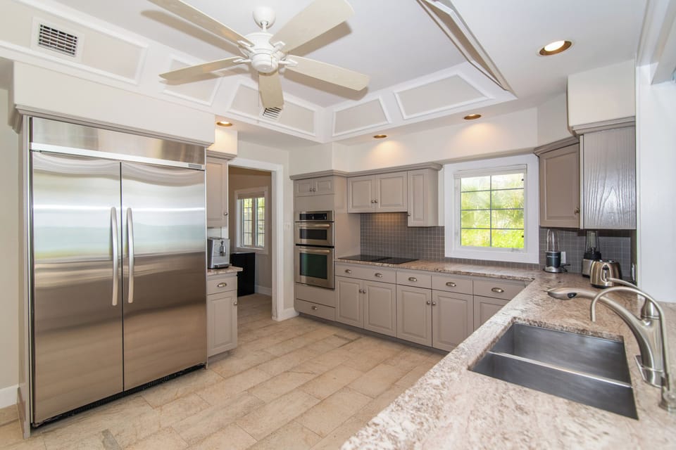 Featuring two full refrigerators in this gourmet kitchen.