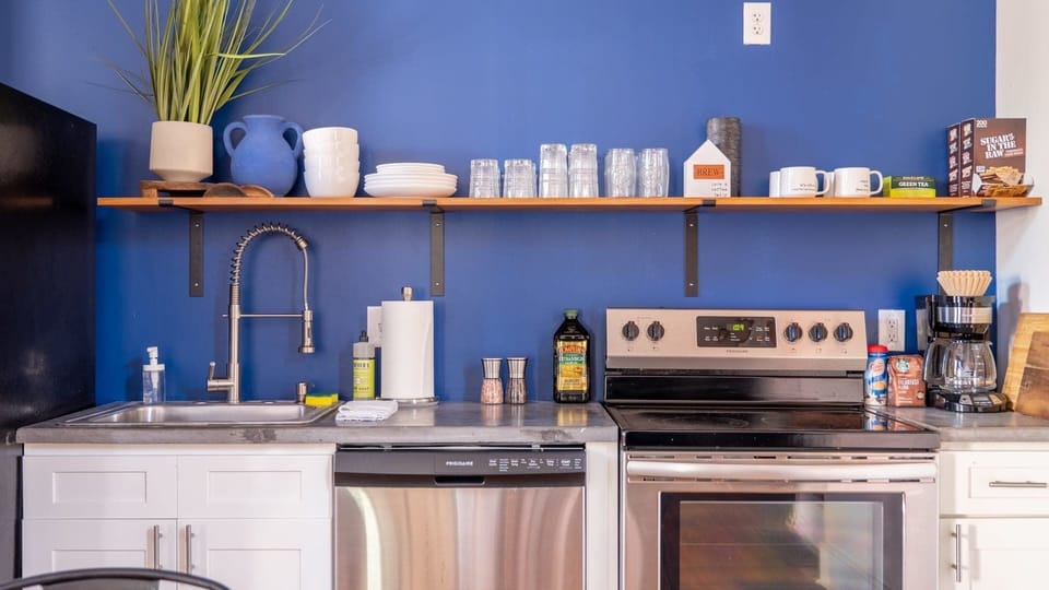 Fully stocked kitchen