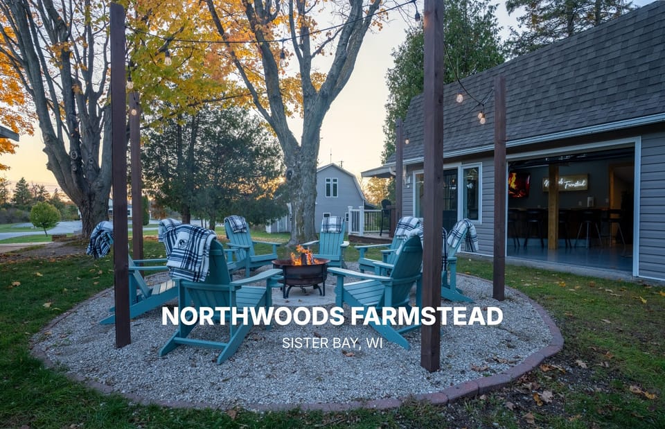 This retreat is minutes from downtown Sister Bay and is perfect for groups