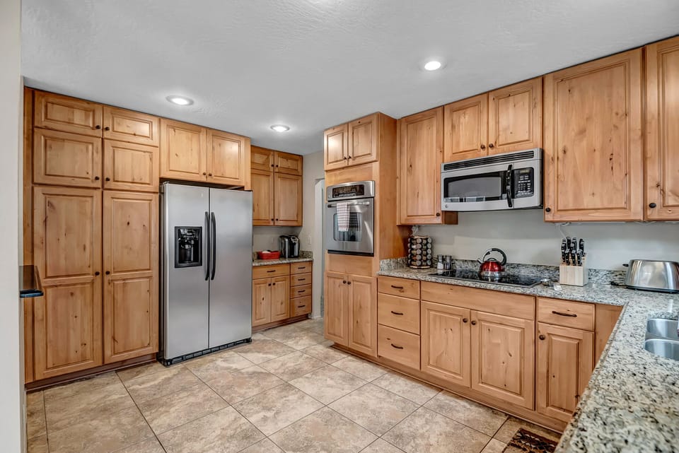 Stone Counters and Stainless Steel Appliances