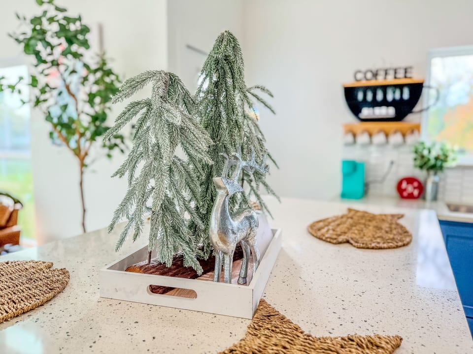 Christmas decor in December