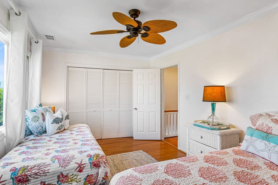 Bedroom 2 with a queen bed and a twin bed