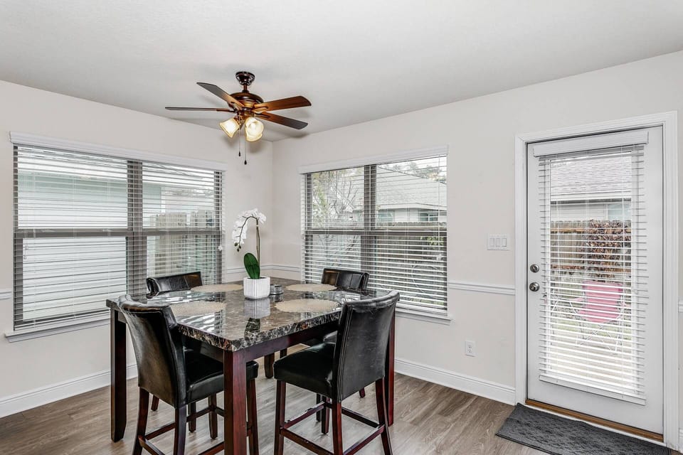 Abundant natural light throughout