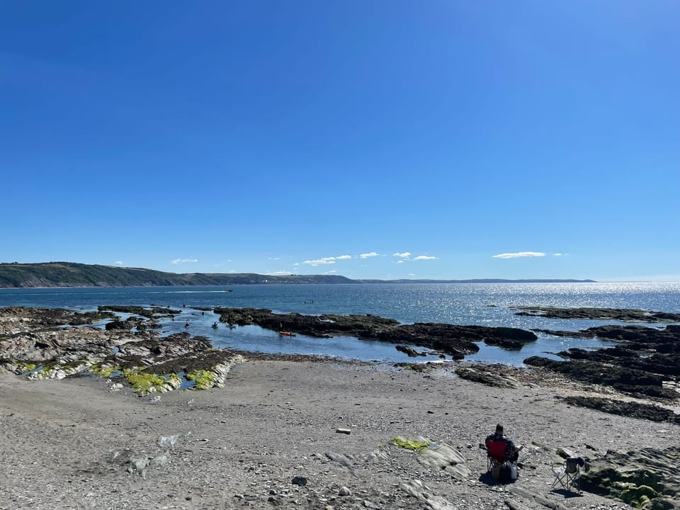 Beach by house