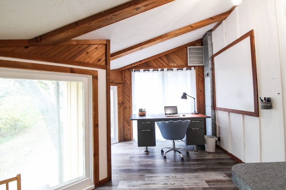 Office located off the nursery and queen room.