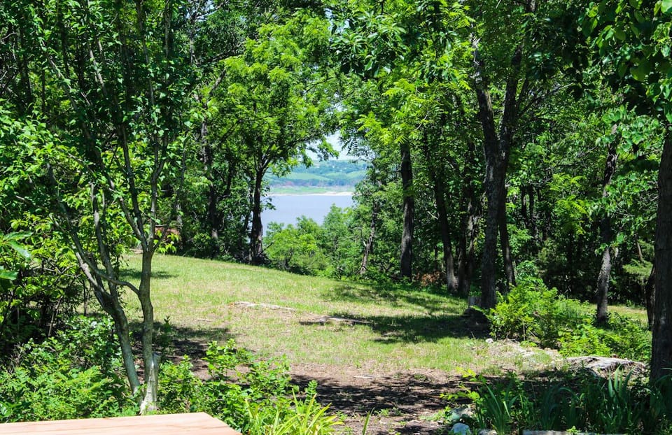 Our lake view shown right off the deck