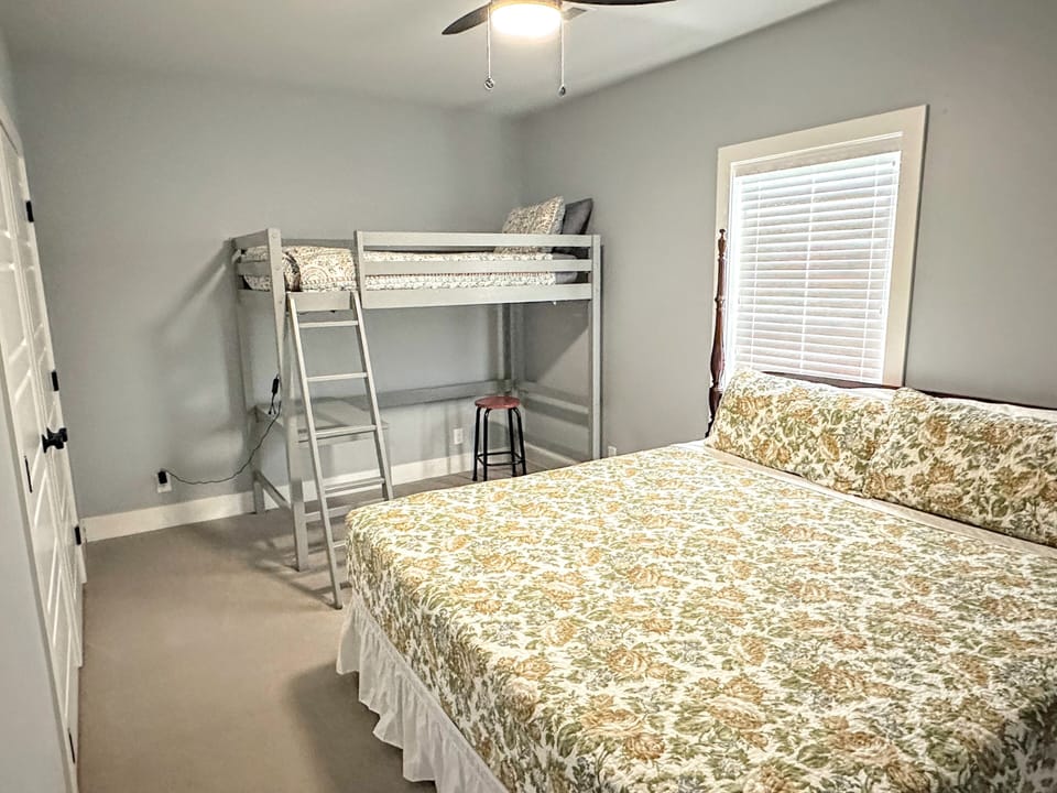 Lower level bedroom with King, but no loft bed