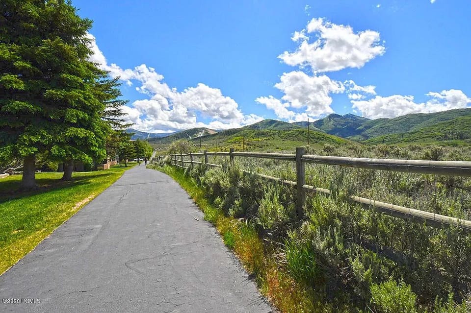 Paved City Trail adjacent to the property