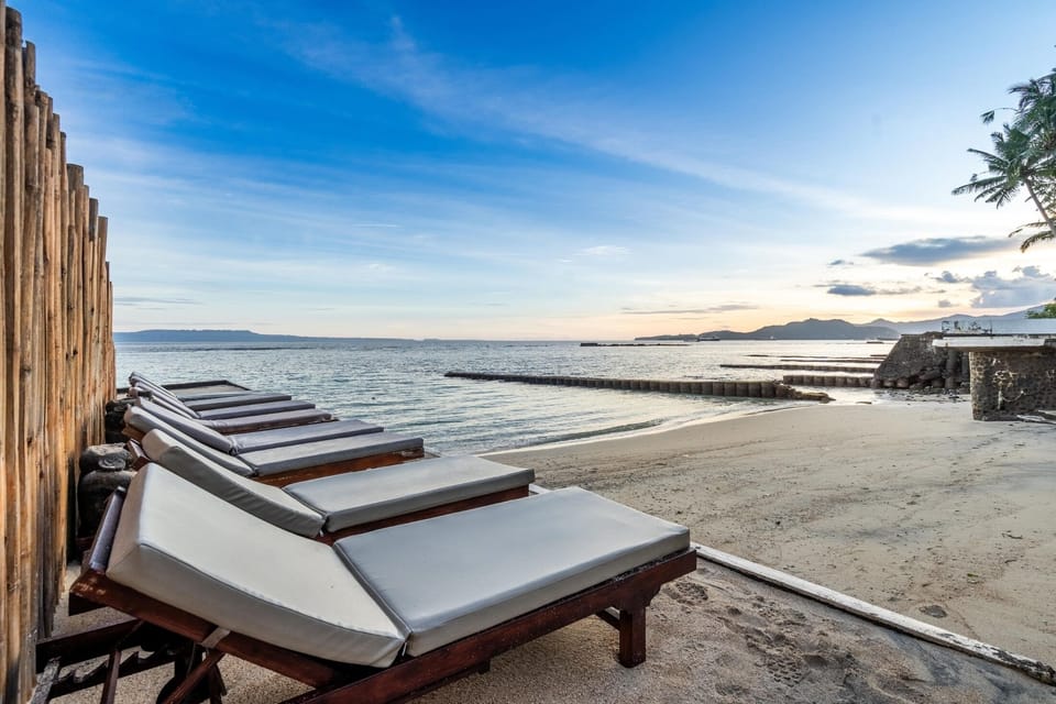 Private beach,Territory of the resort