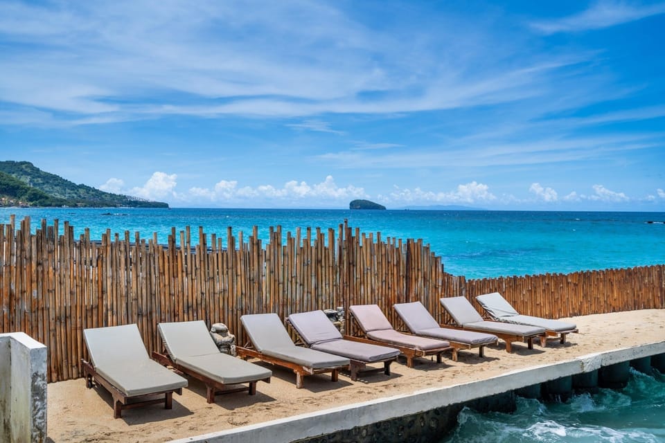 Private beach,Territory of the resort