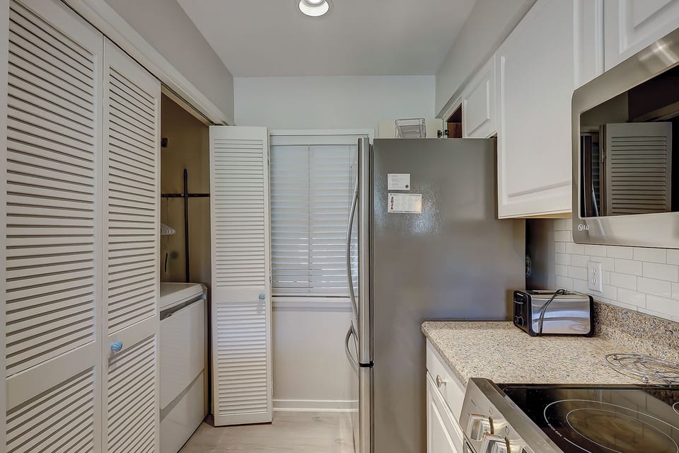 Kitchen with laundry