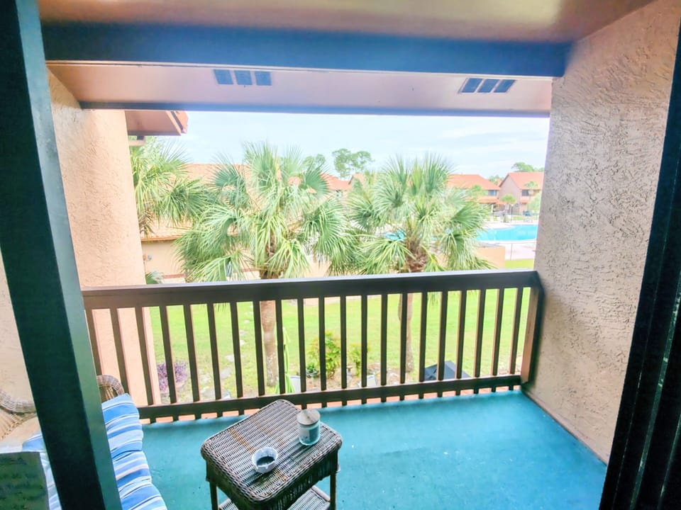 Private balcony off Master bedroom suite.