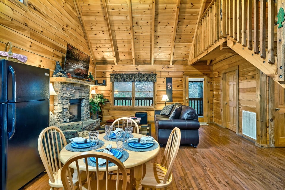 Open-concept living area from the front door