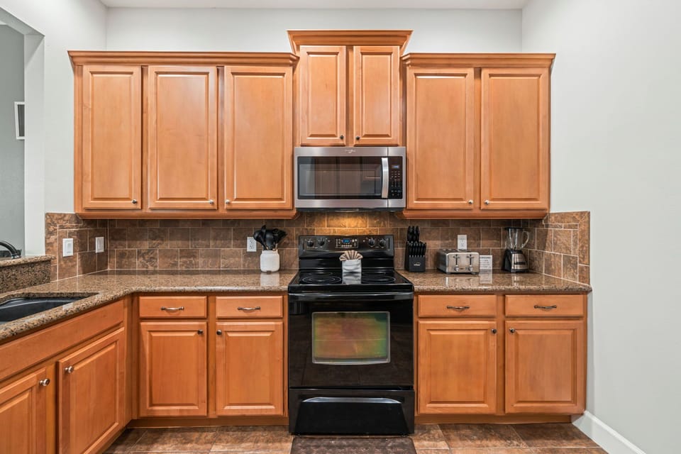Vacation-ready with modern appliances, generous counter space, and everything needed to cook family favorites.