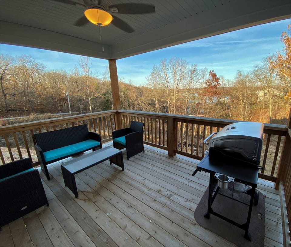 Deck and propane grill. Main Level