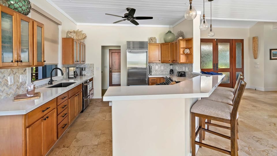Anahola Beach Hale - Fully Equipped Gourmet Kitchen - Parrish Kauai