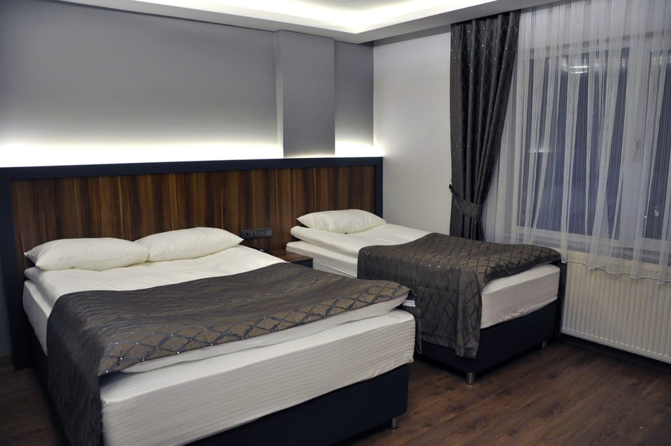 Premium bedding, free minibar, desk, laptop workspace