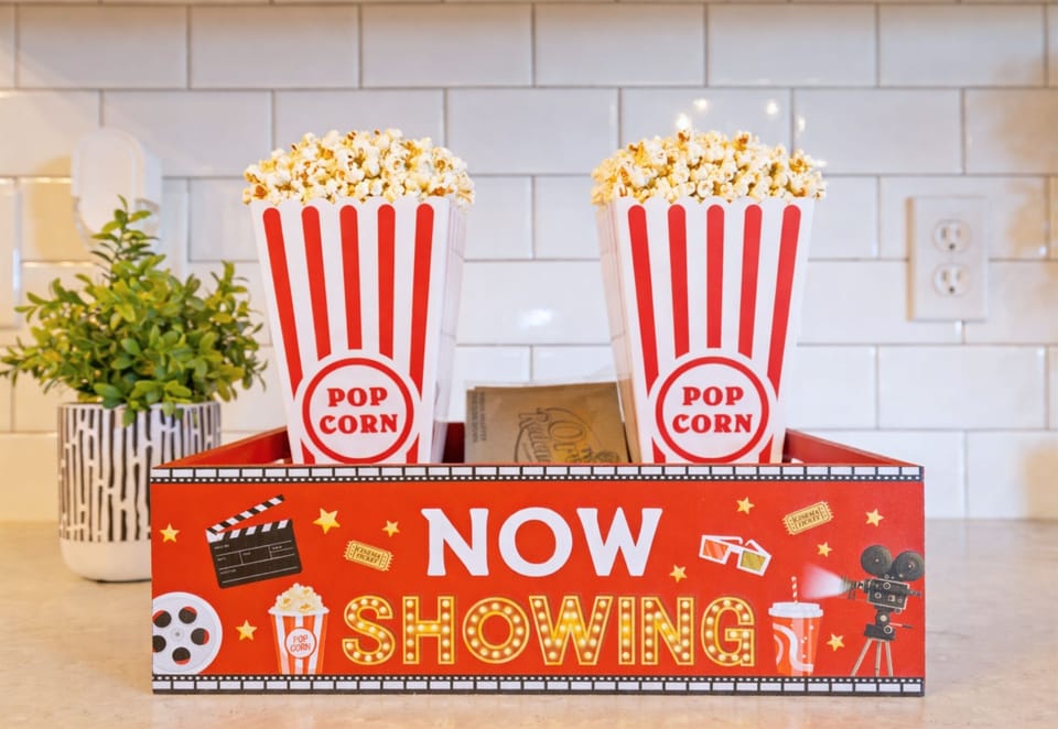 Cozy nights, favorite films, and snacks made for sharing.