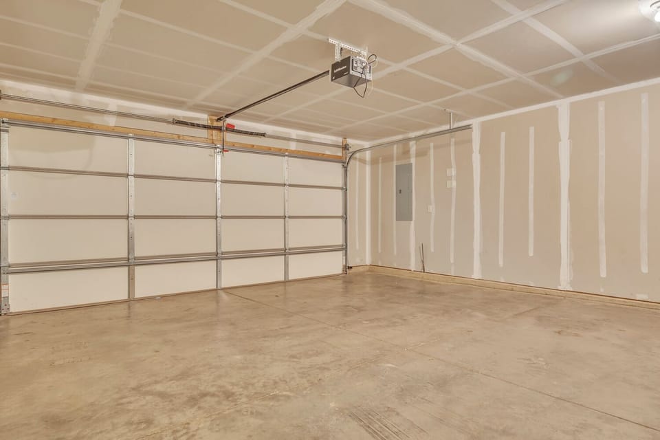 Large double stall garage.