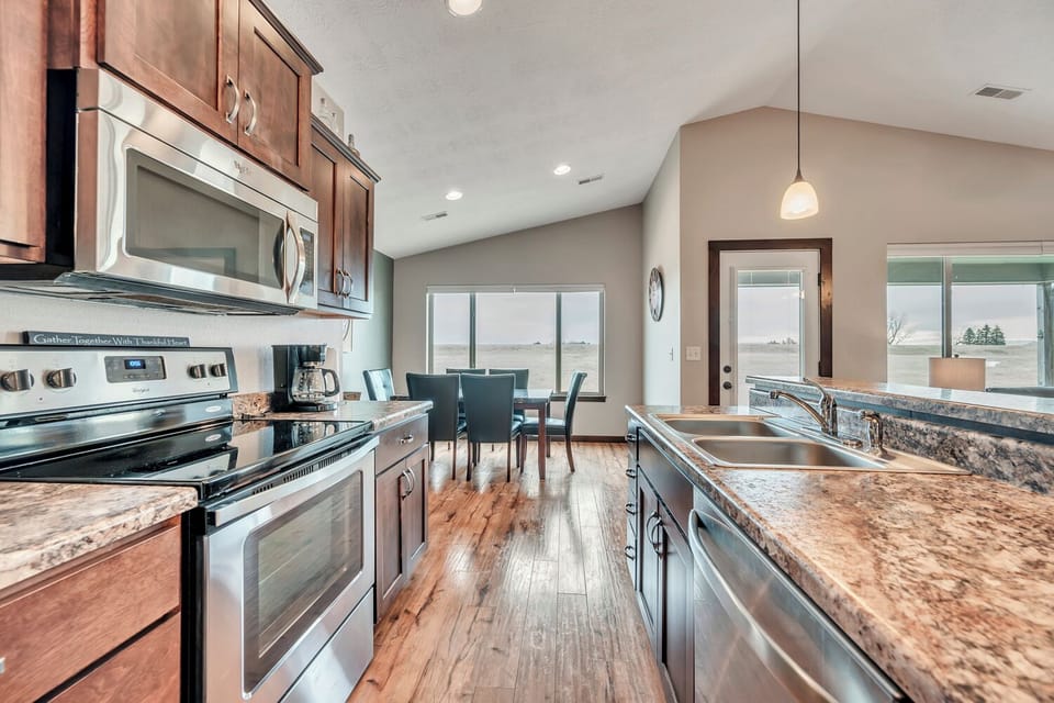 View across the kitchen.