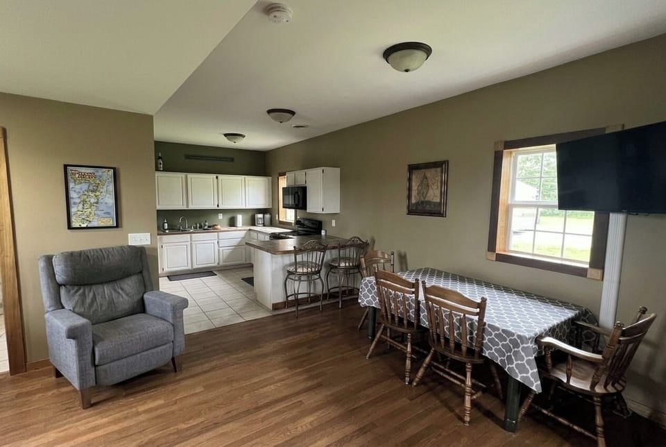 Kitchen and dining area