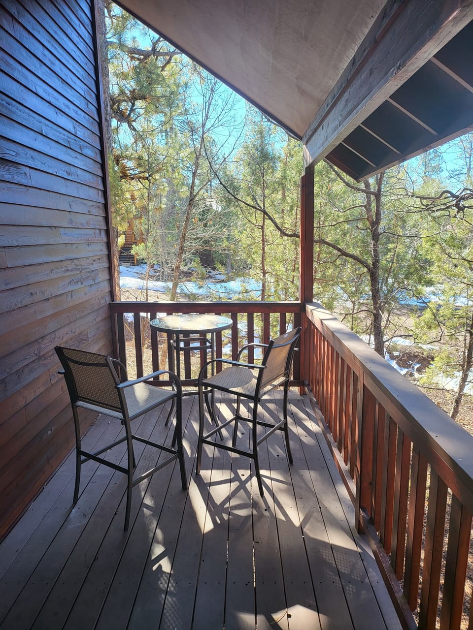 Master bedroom deck. 