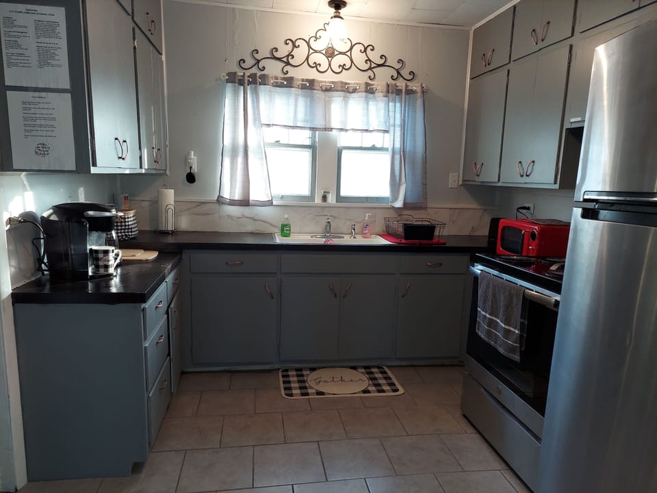 We kept the character of this old home by keeping original cabinet pulls. 