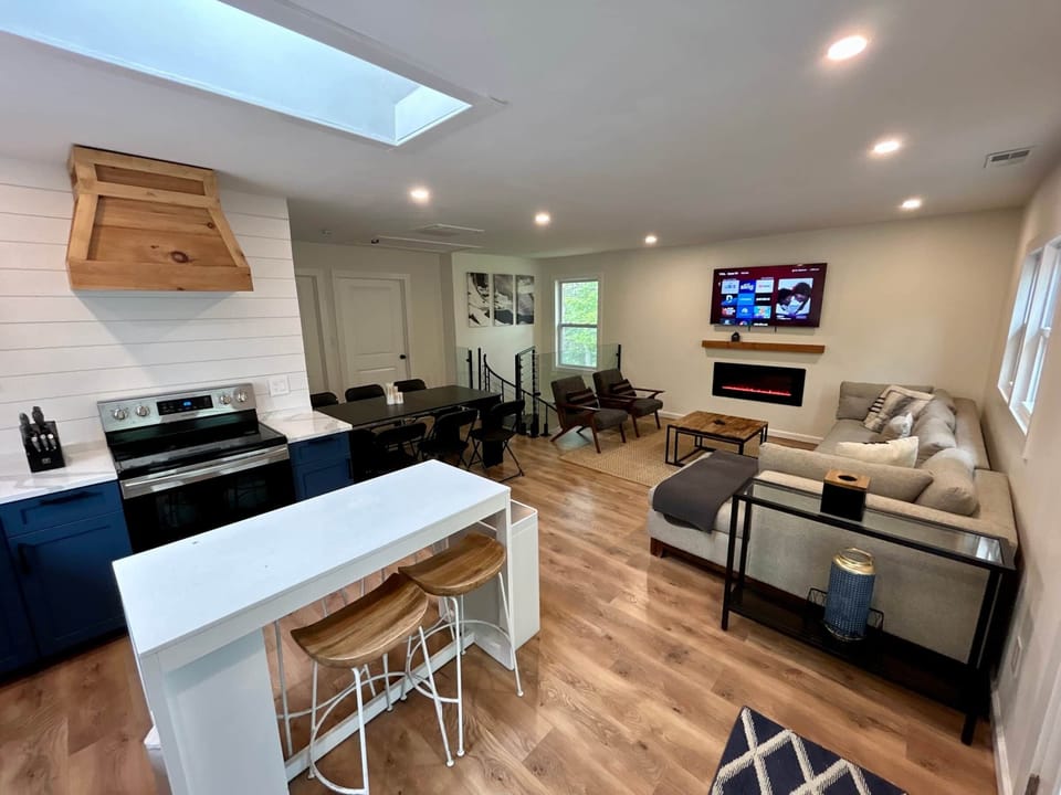 Living room kitchen dining table 
