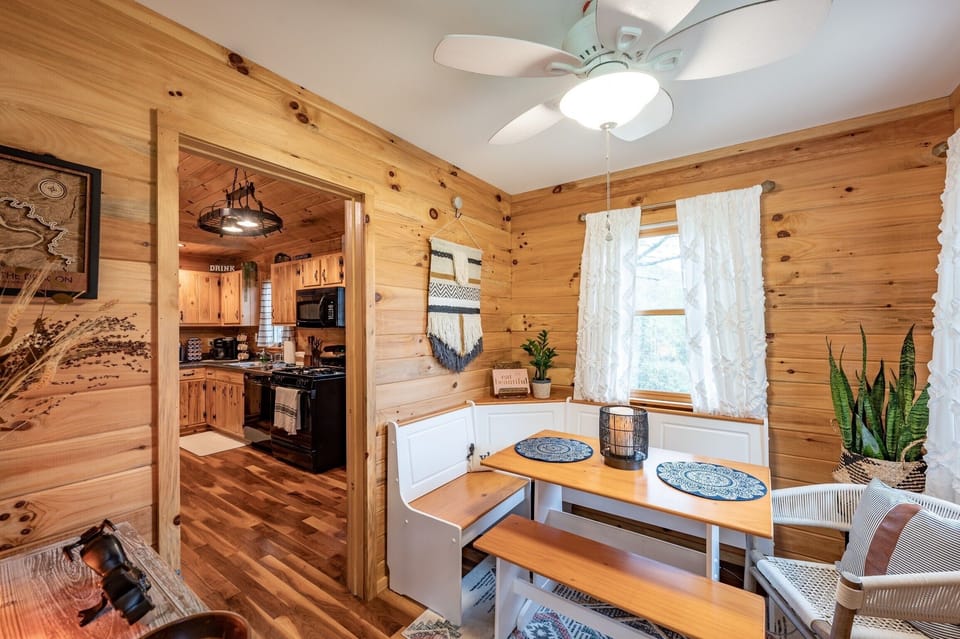 Serve your delicious meals at the charming dining nook.