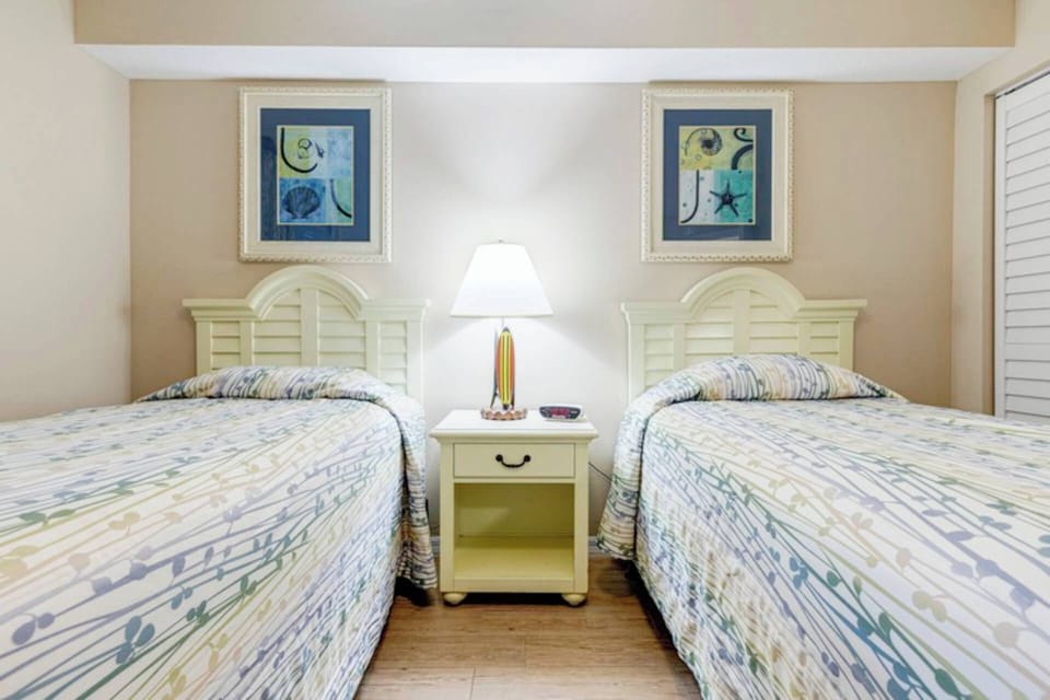 Guest Bedroom features two twin beds.