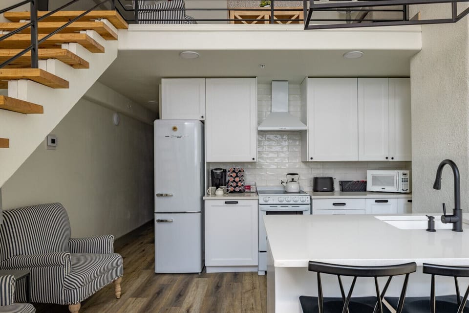 Open concept kitchen and dining