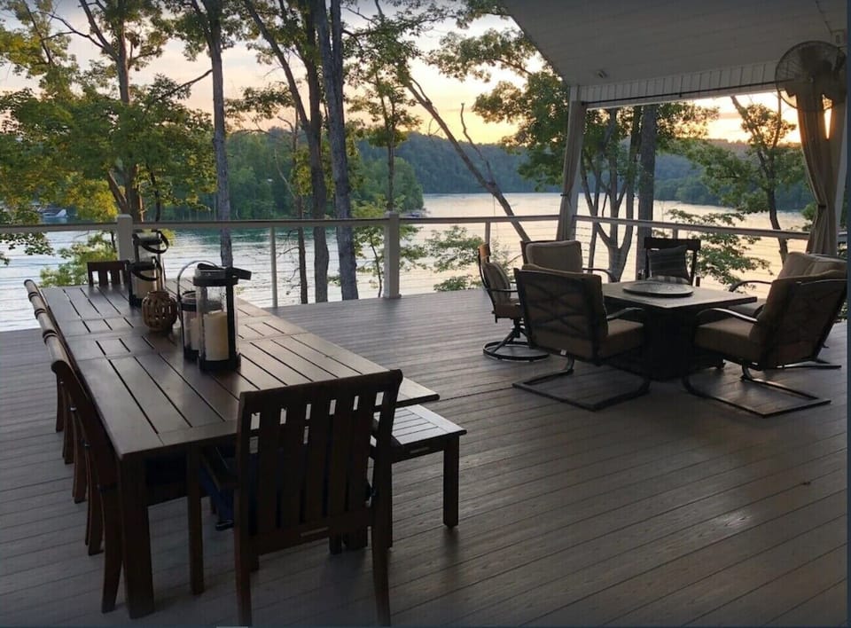 Upper Covered Deck Water View