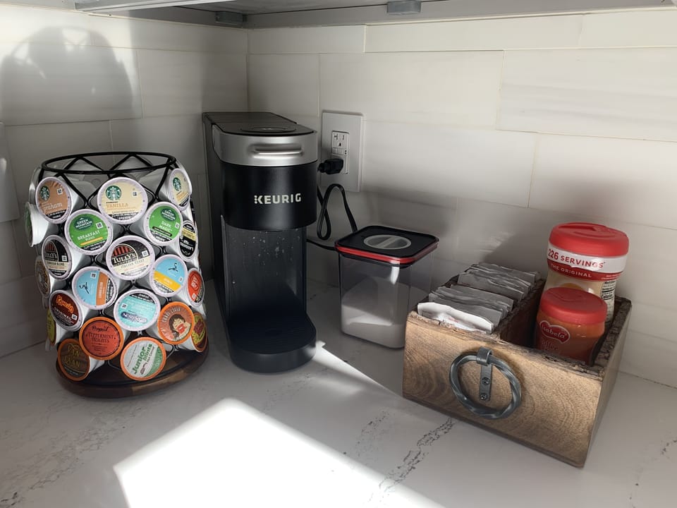 Complimentary hot beverages.