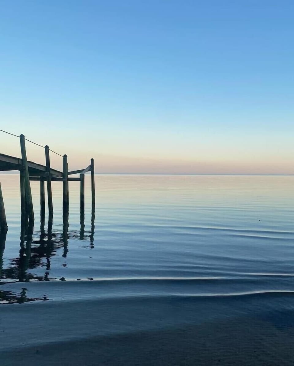 Beach across the street from the house 